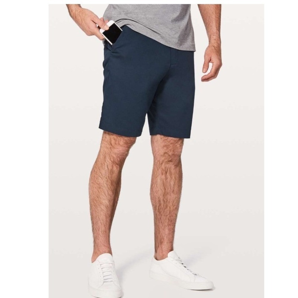 Men's Lululemon Commission Short Slim Chino 9" True Navy Size 34